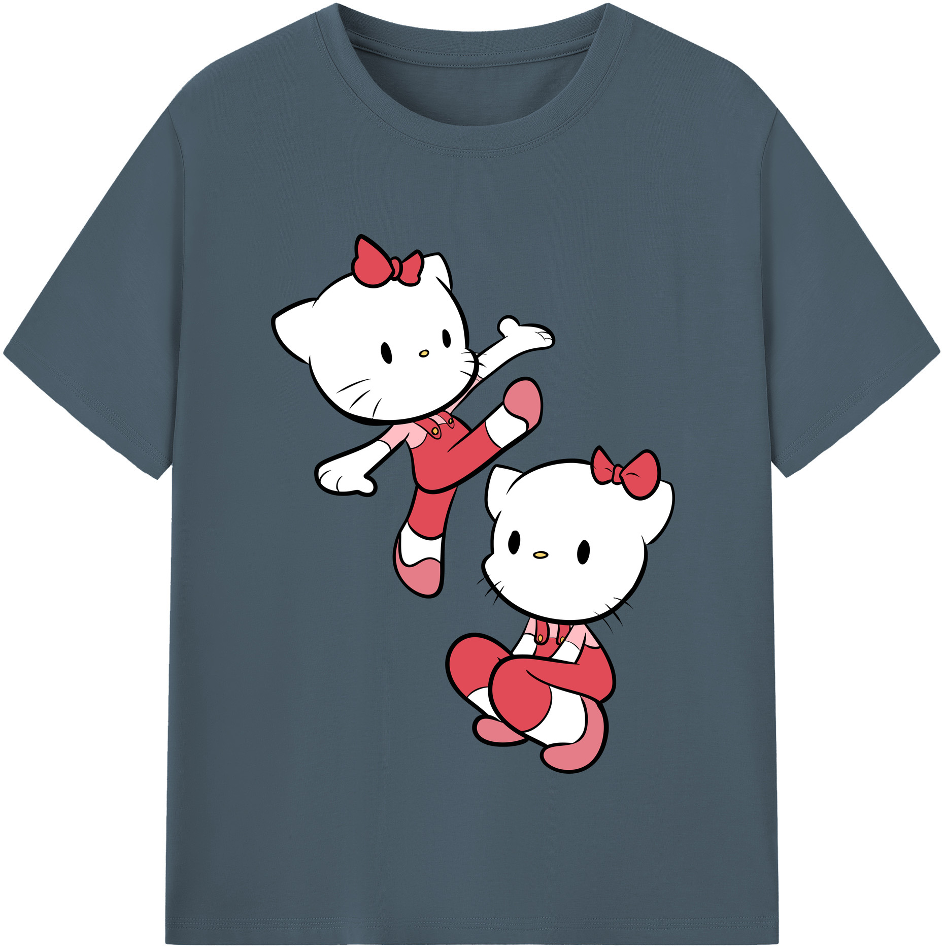 （画像用） Hello Kitty ハローキティ 綿100％半袖Tシャツ（フロントプリント）